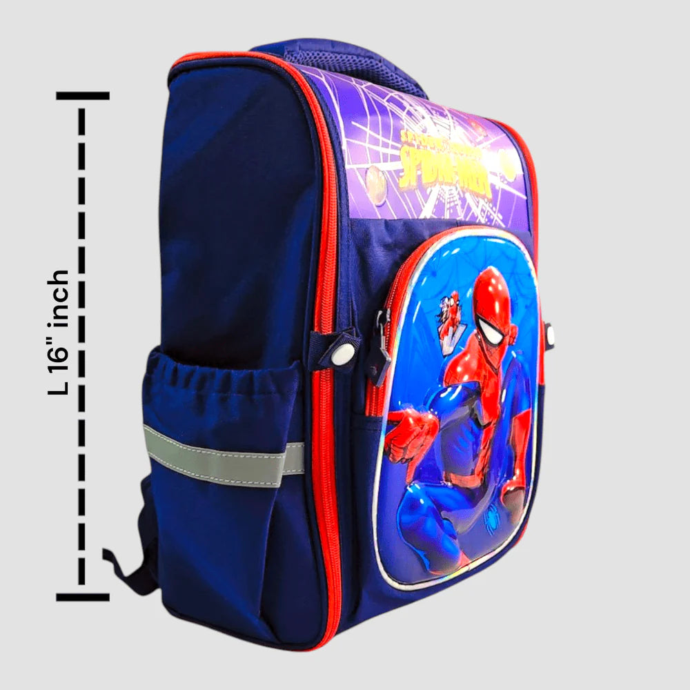 Spiderman 3D School Bag for Grade 1 & 2 MJ Toys