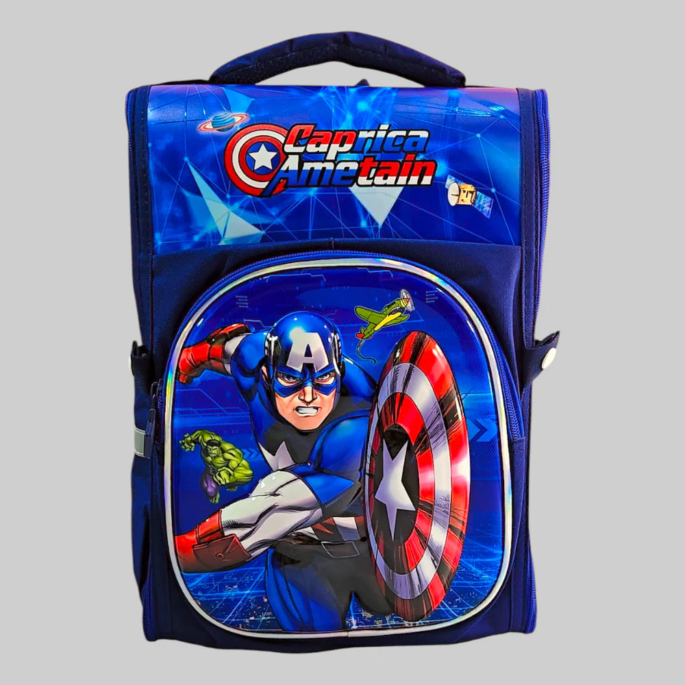 Avengers 3-D School Bag For Grade 1 & 2 MJ Toys