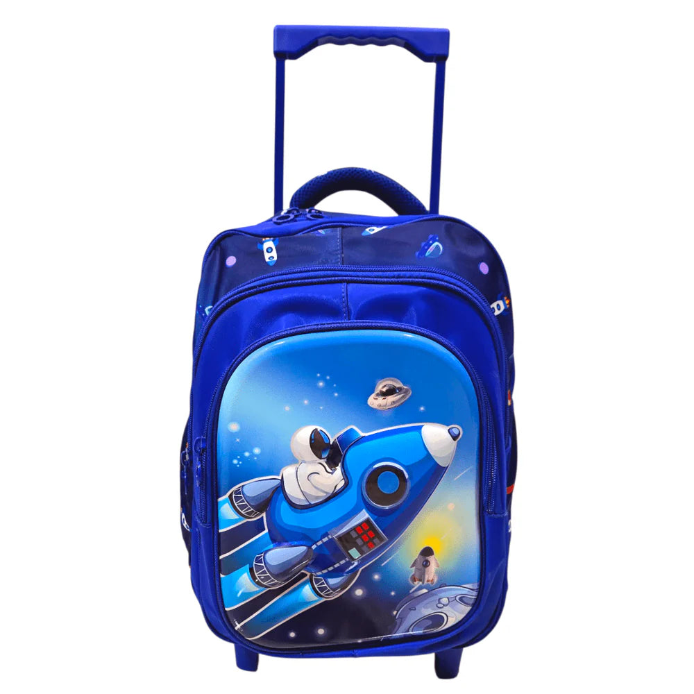 Spaceman School Trolley Bag for Kids Grade 1 & KG MJ Toys