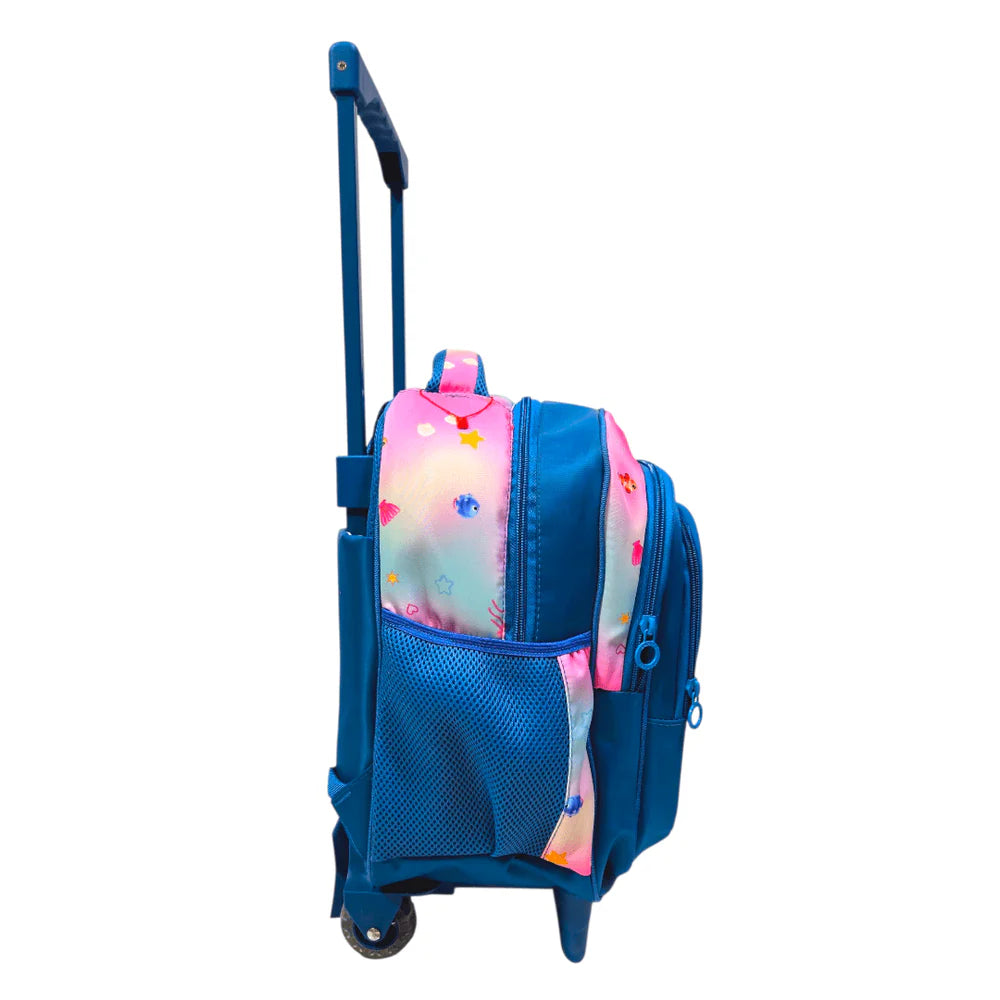 Mermaid School Trolley Bag for Kids Grade 1 & KG MJ Toys