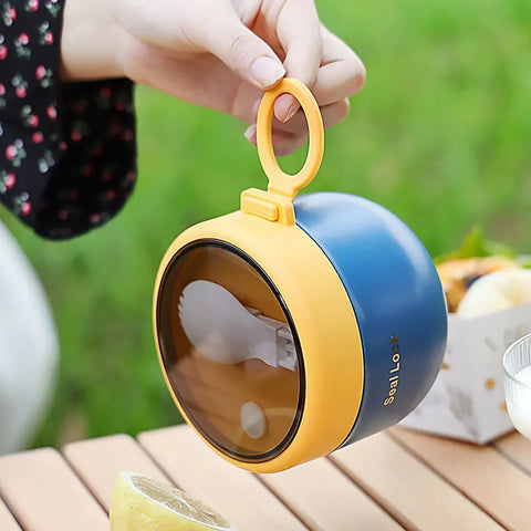 Portable Airtight Lunch Box with Foldable Spork MJ Toys