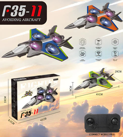 15-inch Smart Avoiding Aircraft Fighter Jet MJ Toys