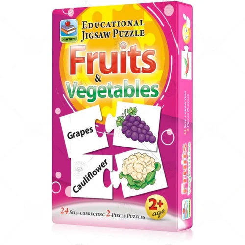 Fruits & Vegetables Educational Jigsaw Puzzles MJ Toys