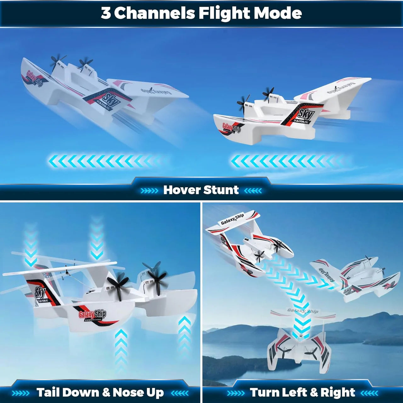 2 in 1 Remote Control Glider Galaxy Ship My Store