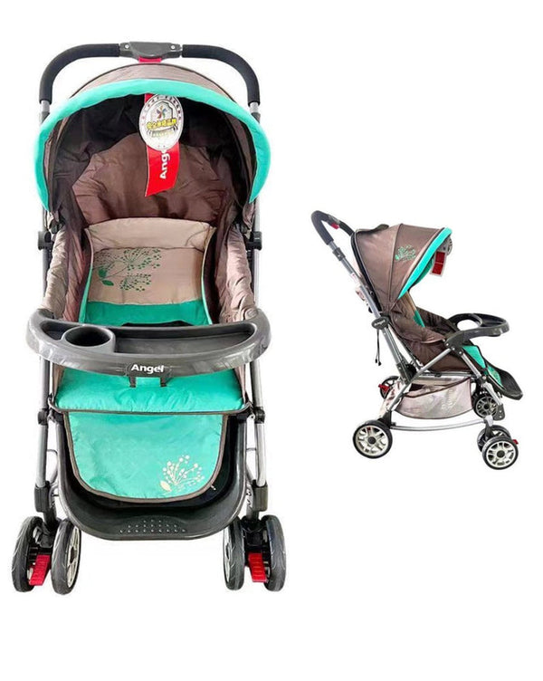 Angel Baby Stroller | Blue/Grey