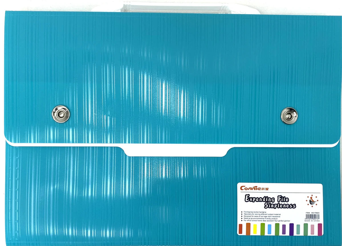 Expanding File Bag - F8923 - Multicolour - Connie MJ Toys