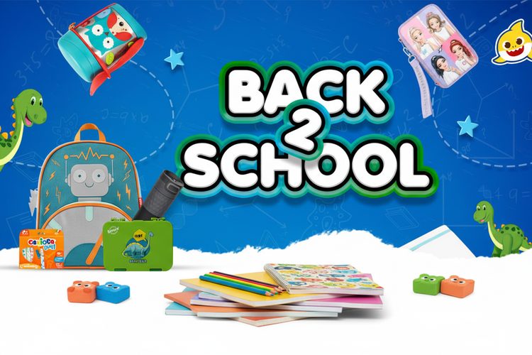 Back 2 School Banner - 960x600 Realistic Similar Design