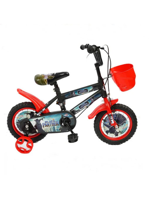 Junior Kids Black Panther Bicycle - 12''
