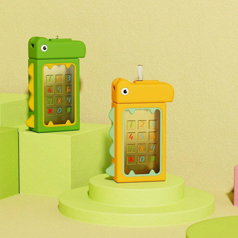 Dinosaur Straw Water Bottle With Strap – 480 ml MJ Toys