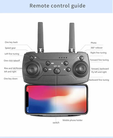 E88 Pro Foldable RC Drone With 1080 HD Camera MJ Toys