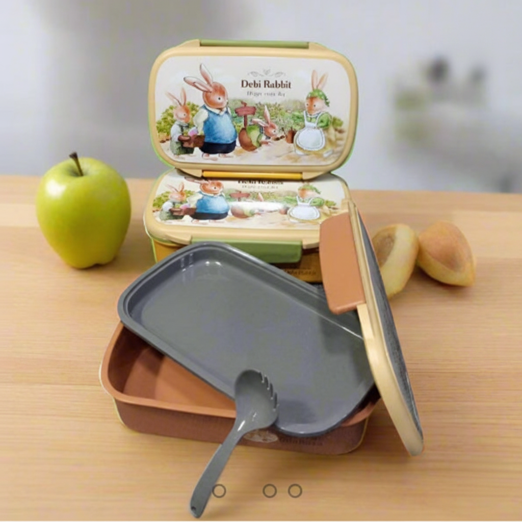 Debi Rabbit lunch box - apple & banana