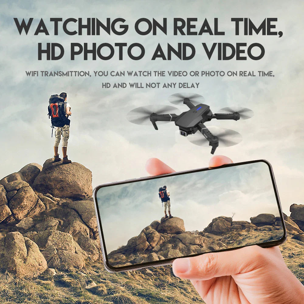 E88 Pro Foldable RC Drone With 1080 HD Camera MJ Toys
