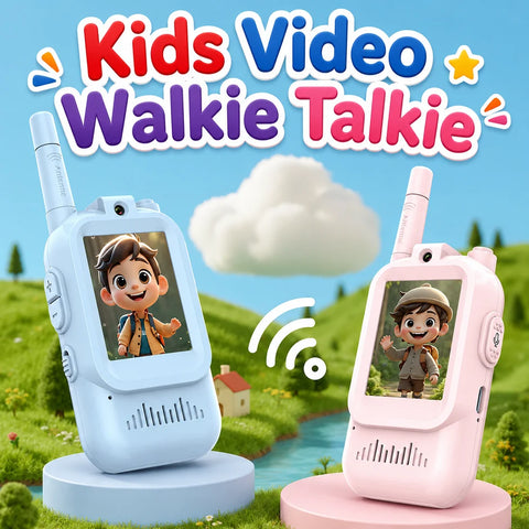 2-Pcs Rechargeable Kids Video Walkie Talkie Set MJ Toys