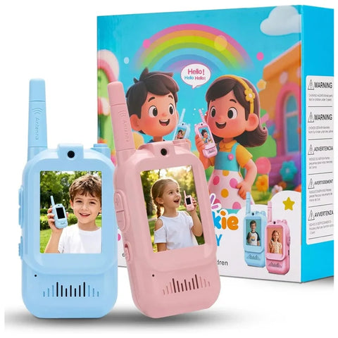 2-Pcs Rechargeable Kids Video Walkie Talkie Set MJ Toys