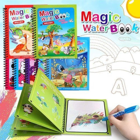 Magic Water Drawing Coloring Book MJ Toys