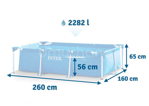 Intex 28270 Rectangular Frame Above Ground Baby Splash Pool 28270 I