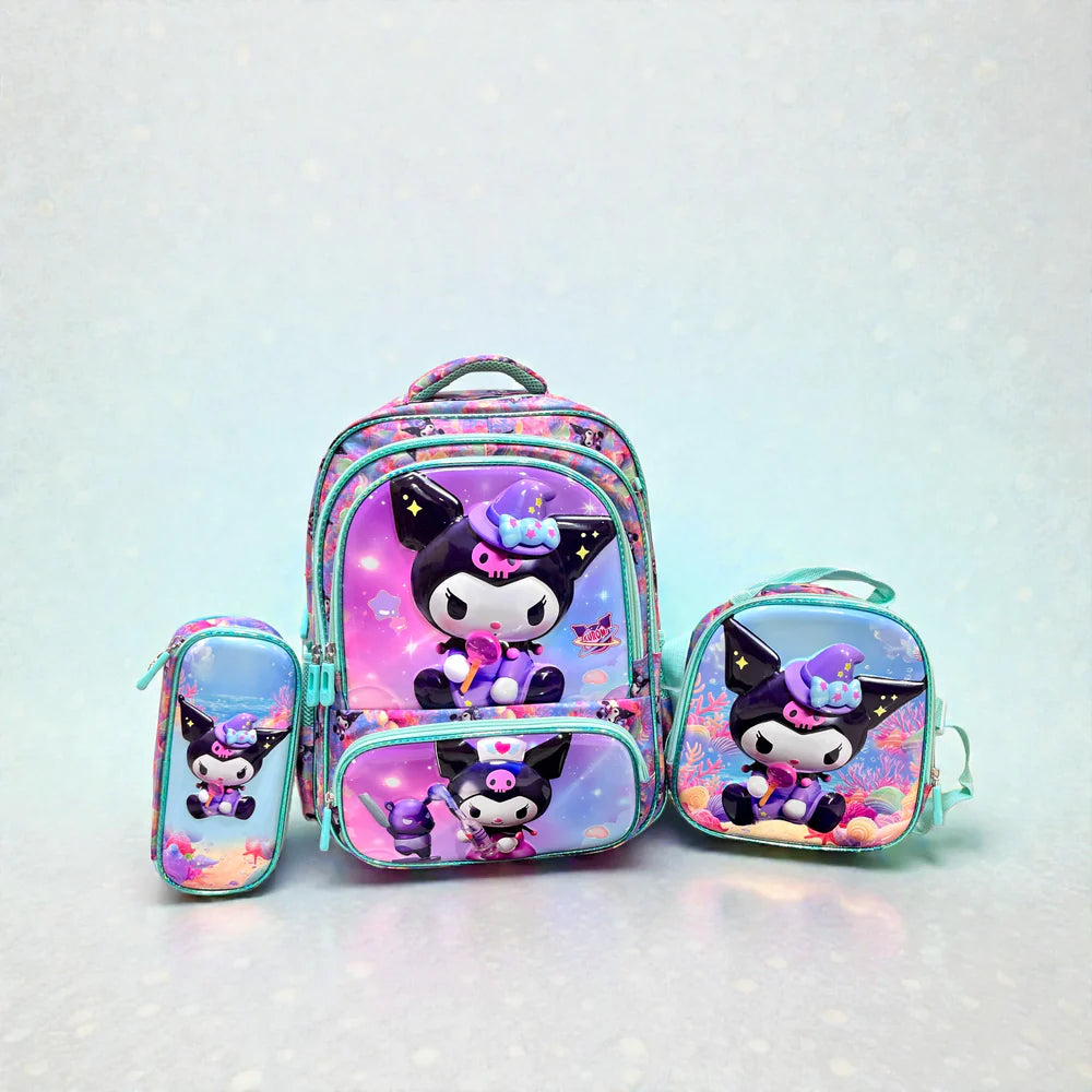 Kuromi school Bag Set MJ Toys