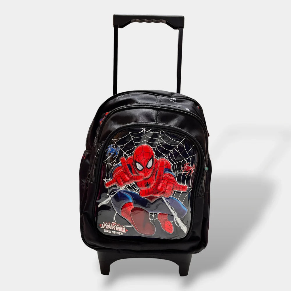 Spiderman 16-Inch School Trolley Bag for KG & Grade 1 MJ Toys