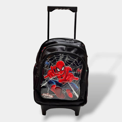 Spiderman 16-Inch School Trolley Bag for KG & Grade 1 MJ Toys