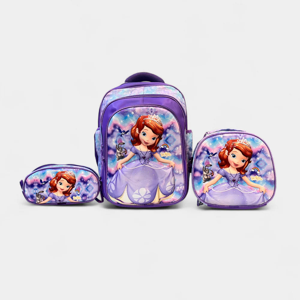 Sofia School Bag Set For Grade 4 to 7 (18"inch) MJ Toys