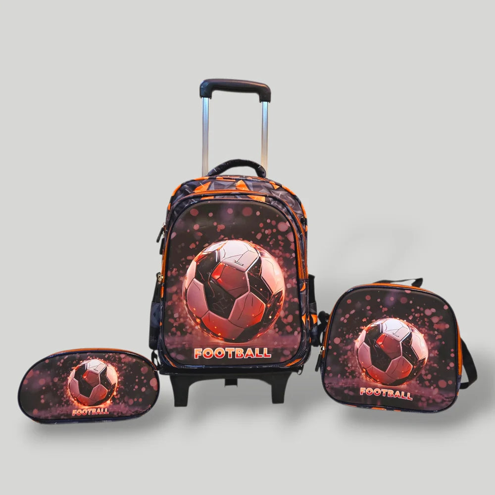 Football School Trolley Bag for Grade 1 to 3 MJ Toys
