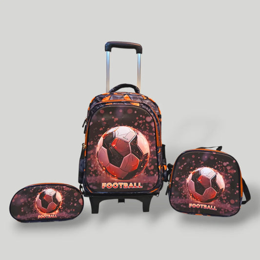 Football School Trolley Bag for Grade 1 to 3 MJ Toys