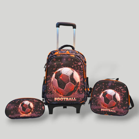 Football School Trolley Bag for Grade 1 to 3 MJ Toys