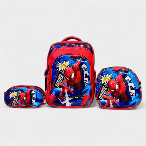 Spiderman School Bag Set For Grade 4 to 7 (18"inch) MJ Toys