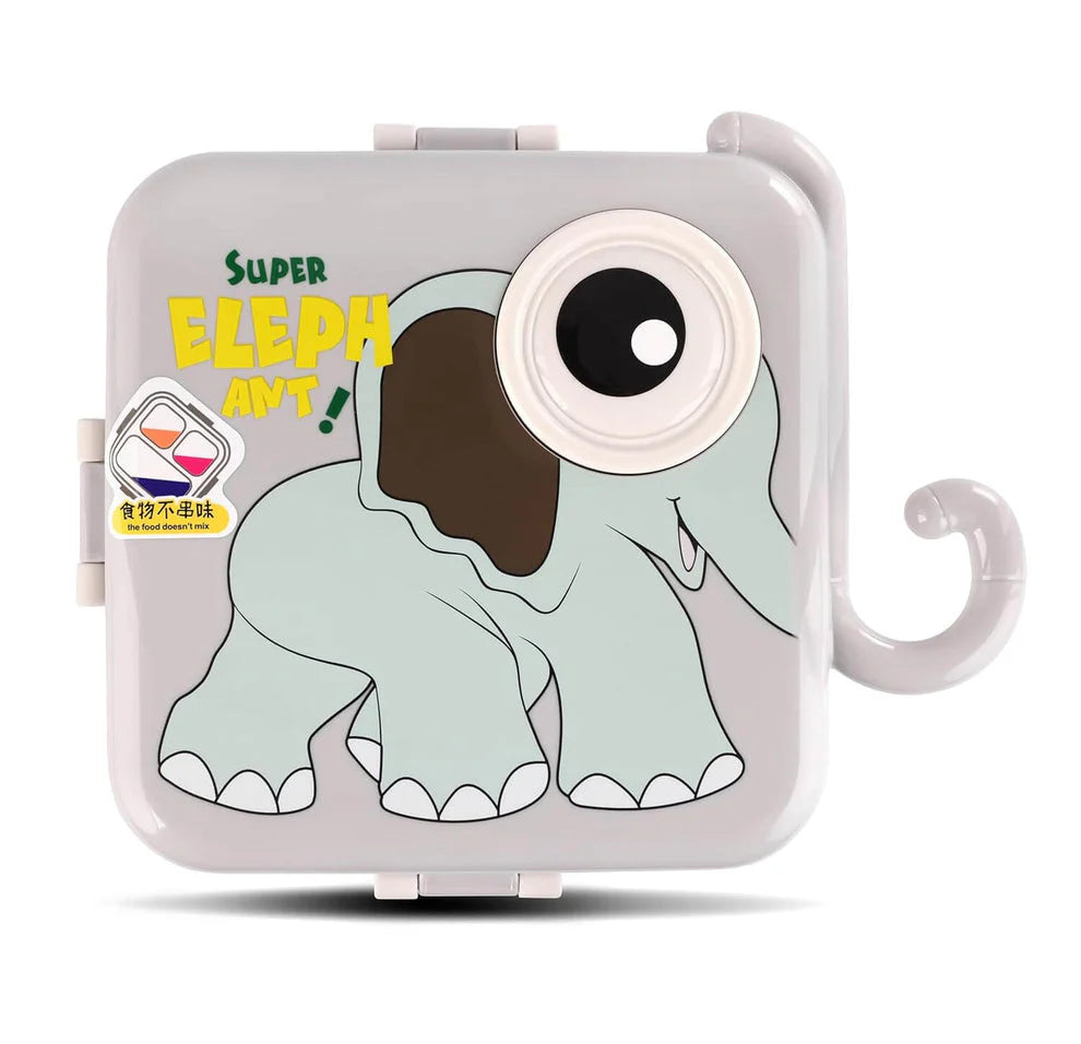 Baby Elephant Bento Lunch Box Plastic MJ Toys