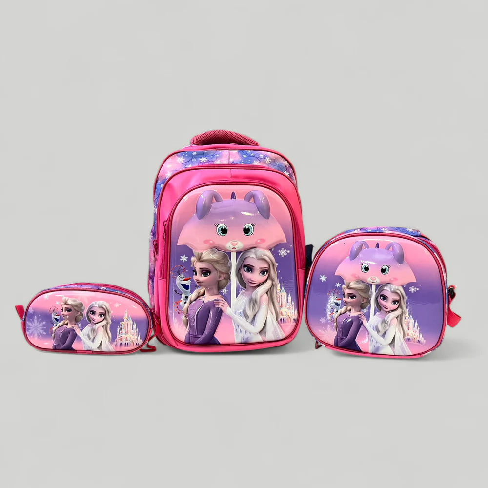 Frozen School Bag Set For Grade 4 to 7 (18"inch) MJ Toys
