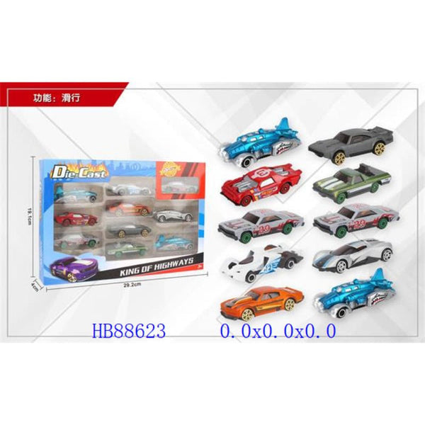 High Speed Die Cast Cars | 10 Pc