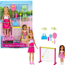 Barbie Family Chelsea & Stacie Tennis Playset HRG83