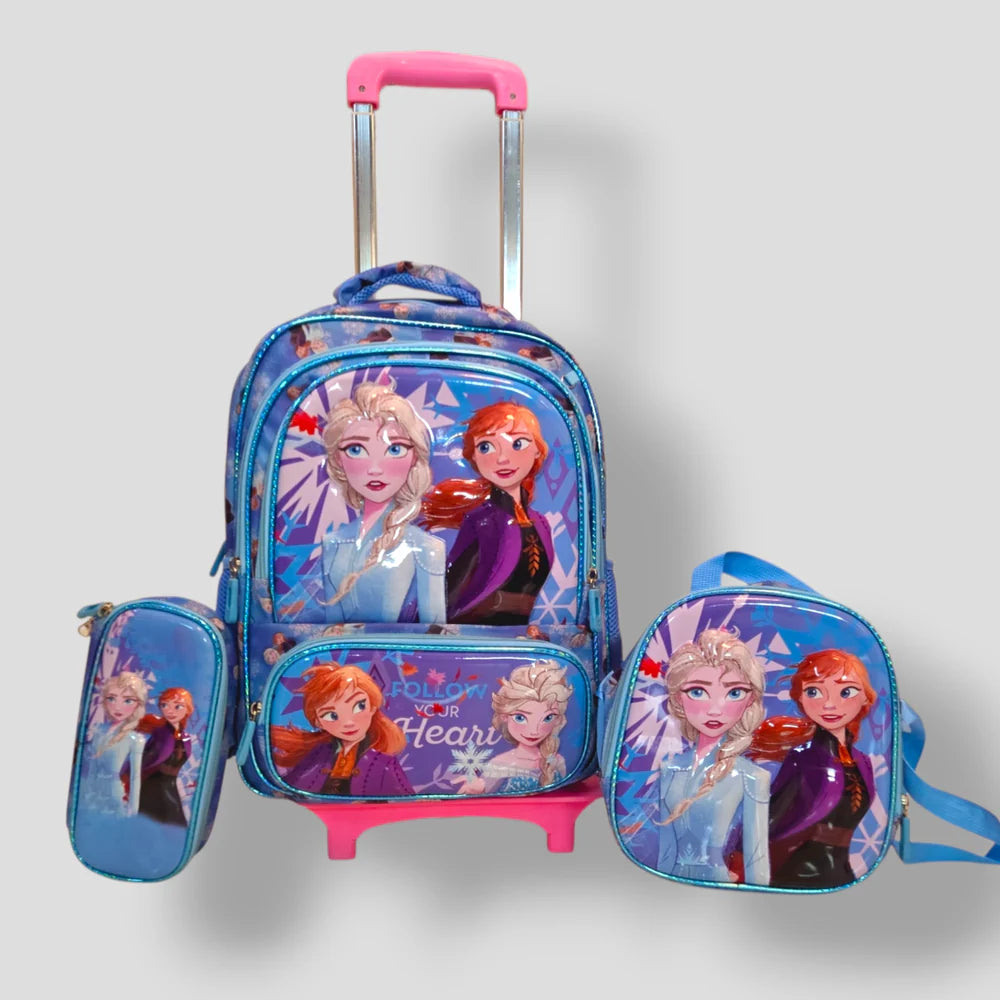 Frozen School Trolley Bag for Grade 2 to 4 MJ Toys