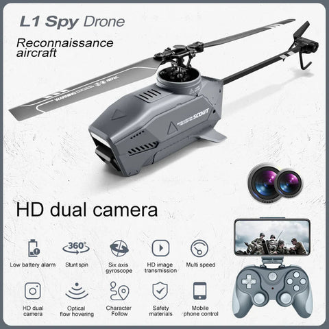 4DRC L1 RC HD Camera Helicopter With 2 Cameras MJ Toys