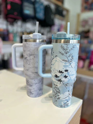 Elegant Floral Stainless Steel waer bottle - Tumbler MJ Toys